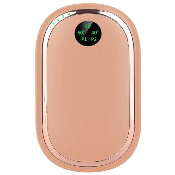 Rechargeable Hand Warmer Electric Hand Heater Portable Reusable Pocket Warmer Power Bank with Digital Display Sunset Light 3 Levels Double-sided Heating - Image 13