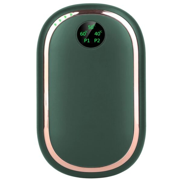 Rechargeable Hand Warmer Electric Hand Heater Portable Reusable Pocket Warmer Power Bank with Digital Display Sunset Light 3 Levels Double-sided Heating - Image 18
