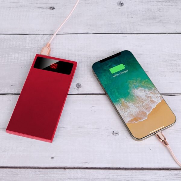 20000mAh Power Bank Ultra Thin External Battery Pack Phone Charger Dual USB Ports Flashlight Battery Remain Display - Image 14