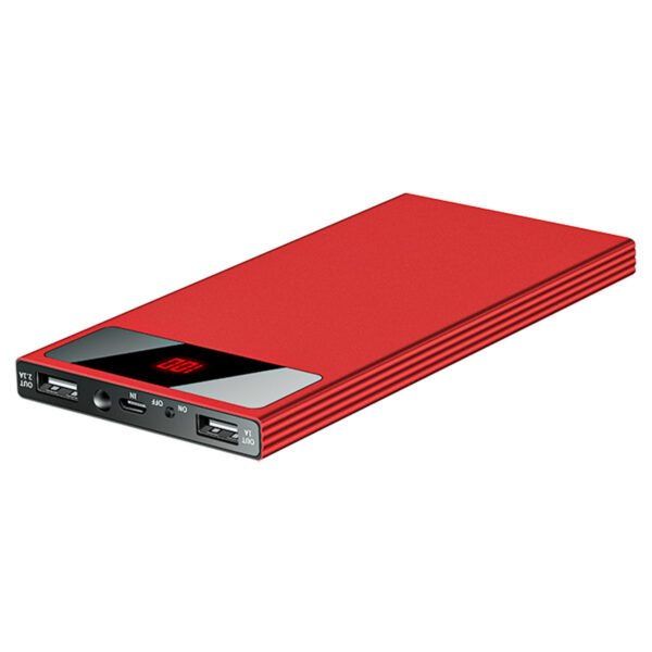 20000mAh Power Bank Ultra Thin External Battery Pack Phone Charger Dual USB Ports Flashlight Battery Remain Display - Image 18