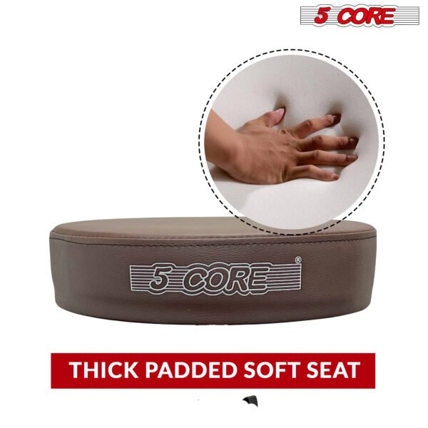 5 Core Drum Throne | Brown Drum Chair| Height Adjustable Heavy Duty Upgraded Drum Stool with Extra Thick Comfortable Seat| Portable Drum Thrones for Adults & Children- DS 01 BR - Image 8