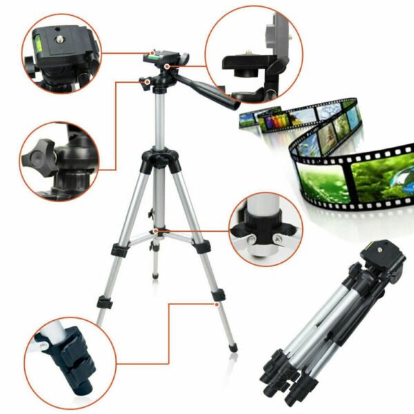 Professional Camera Tripod Stand Holder Mount For Cell Phone, Portable Tripod, Mobile Phone Live Stream Holder, Camera Tripod - Image 3