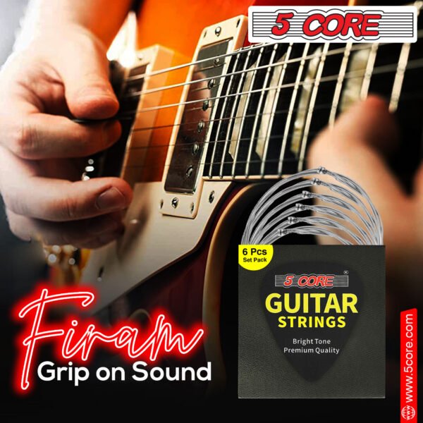 5 Core Electric Guitar Strings; Pure Nickel Guitar Strings .010-.048 Guitar Strings Electric 6 String set GS EL NK - Image 30
