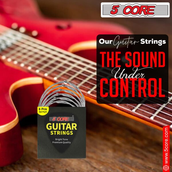 5 Core Electric Guitar Strings; Pure Nickel Guitar Strings .010-.048 Guitar Strings Electric 6 String set GS EL NK - Image 45