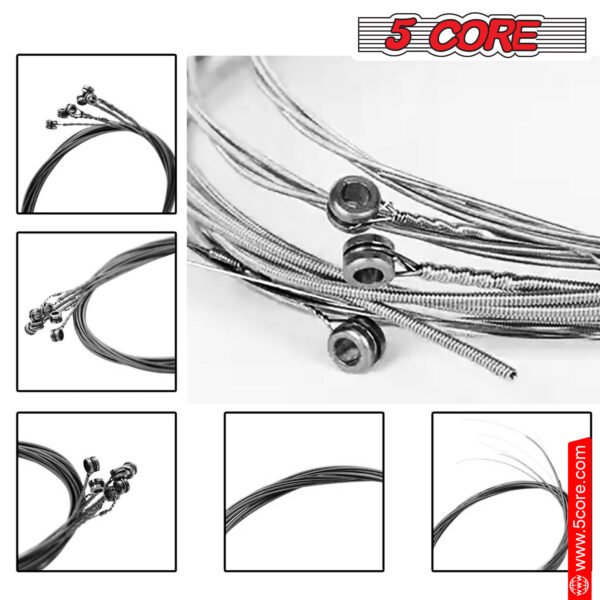 5 Core Electric Guitar Strings; Pure Nickel Guitar Strings .010-.048 Guitar Strings Electric 6 String set GS EL NK - Image 39