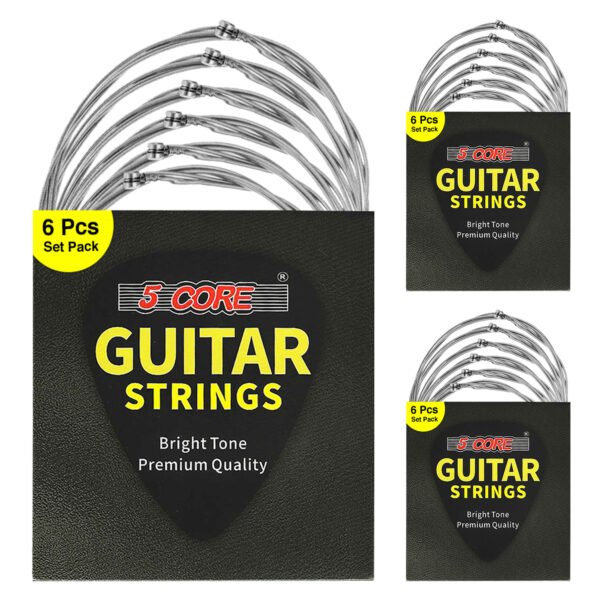 5 Core Electric Guitar Strings; Pure Nickel Guitar Strings .010-.048 Guitar Strings Electric 6 String set GS EL NK