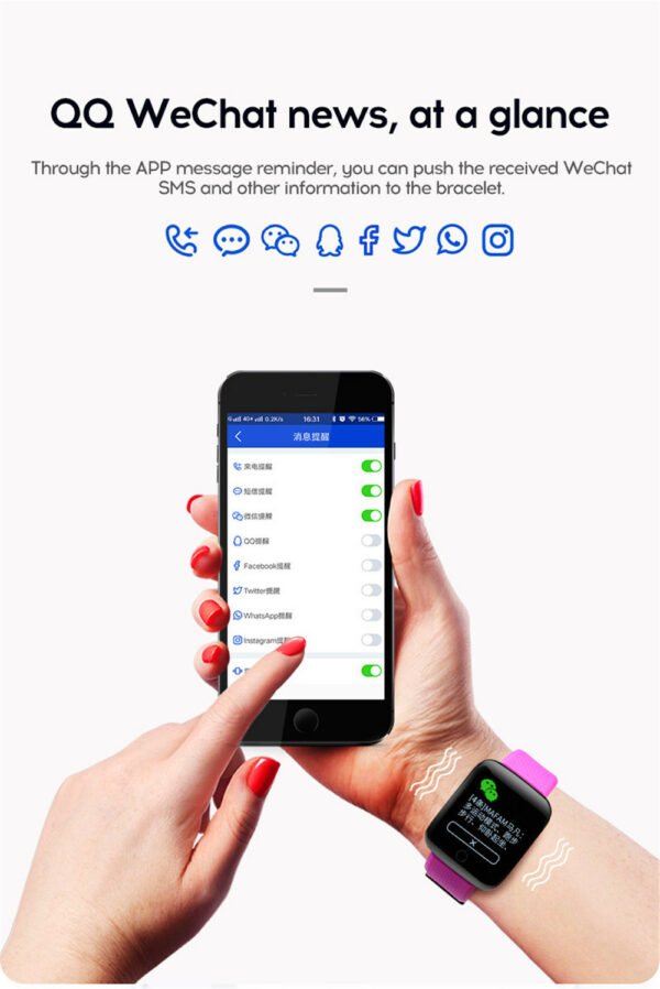 Smart Watch Heart Rate Sleep Monitoring Blood Pressure Smartwatch Men Women Fitness Tracker Watch For Android IOS - Image 16