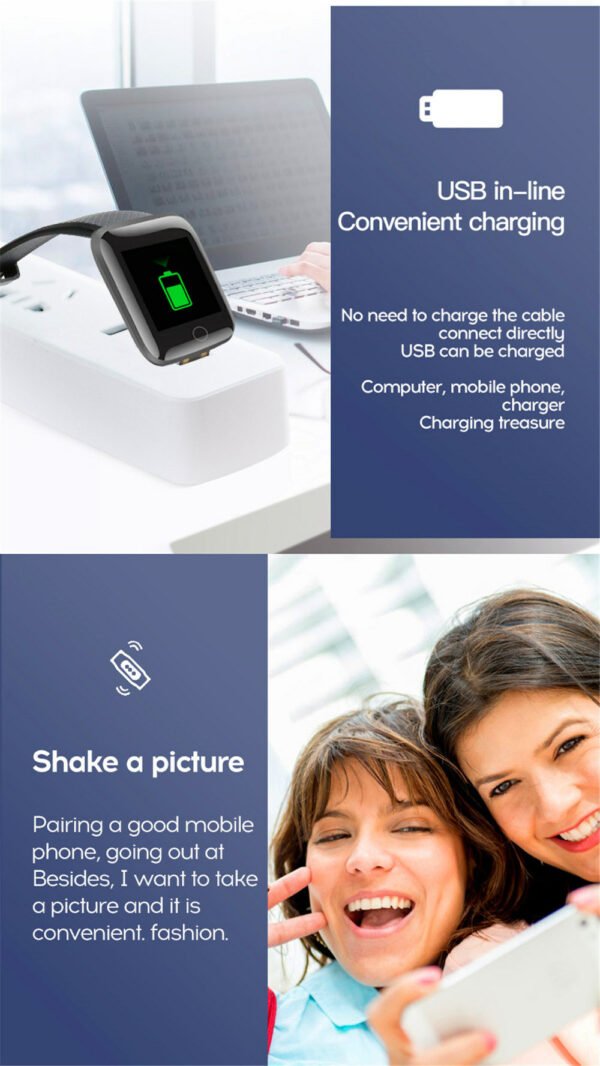 Smart Watch Heart Rate Sleep Monitoring Blood Pressure Smartwatch Men Women Fitness Tracker Watch For Android IOS - Image 17