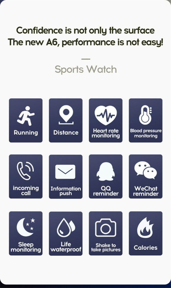 Smart Watch Heart Rate Sleep Monitoring Blood Pressure Smartwatch Men Women Fitness Tracker Watch For Android IOS - Image 3