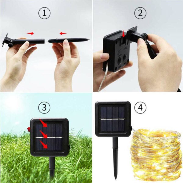 Mini Fiery 100 Lights Shine Like Firebugs With Solar Power - Image 16