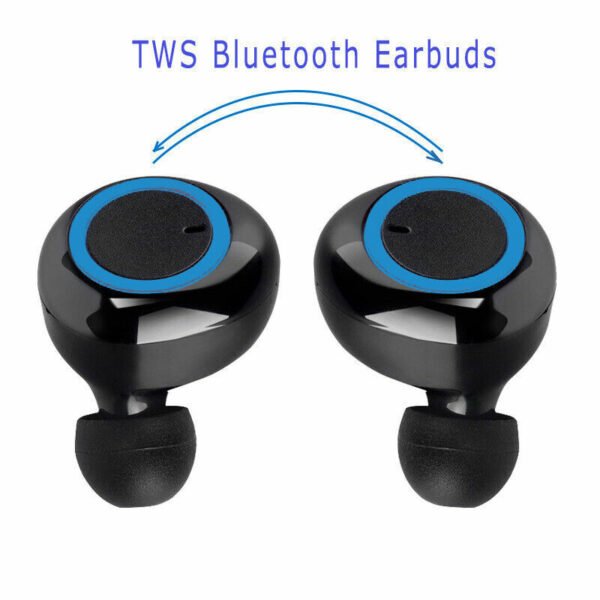 Waterproof Bluetooth 5.0 Wireless Earbuds Headphone Headset Noise Cancelling TWS Bluetooth Wireless Earbuds with Microphone- Stereo Sound in-Ear Bluetooth Headset True Wireless Earbuds - Image 3