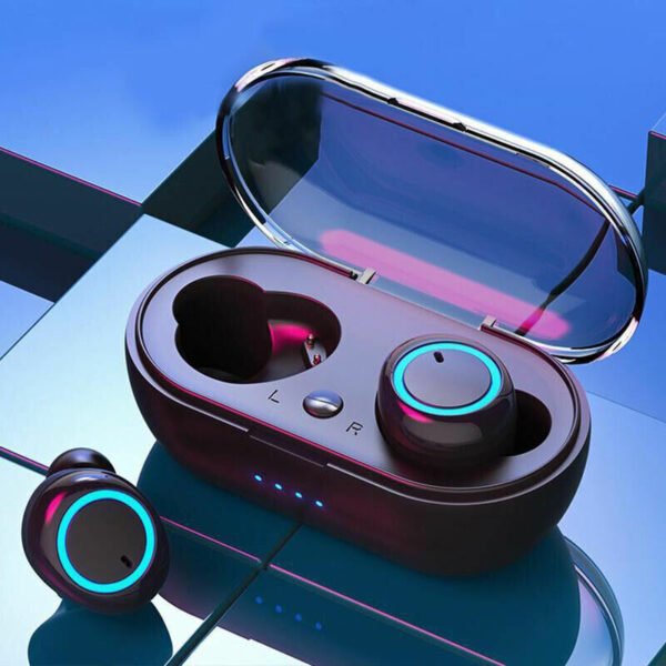 Waterproof Bluetooth 5.0 Wireless Earbuds Headphone Headset Noise Cancelling TWS Bluetooth Wireless Earbuds with Microphone- Stereo Sound in-Ear Bluetooth Headset True Wireless Earbuds - Image 4