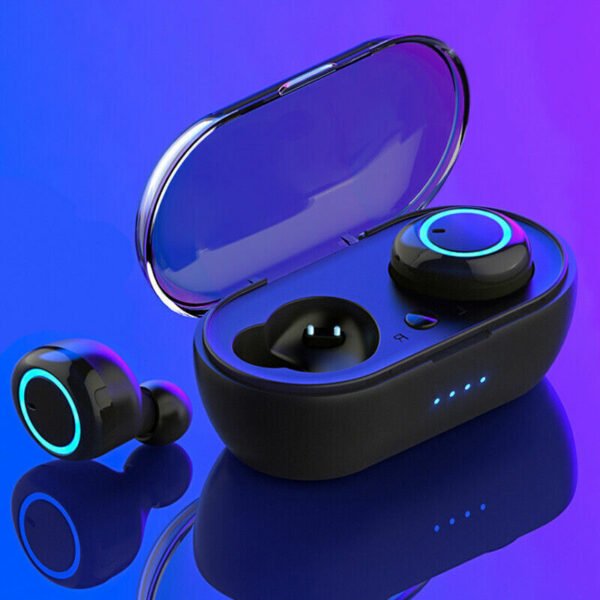 Waterproof Bluetooth 5.0 Wireless Earbuds Headphone Headset Noise Cancelling TWS Bluetooth Wireless Earbuds with Microphone- Stereo Sound in-Ear Bluetooth Headset True Wireless Earbuds - Image 5