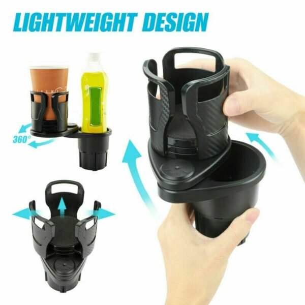 Car Drinking Bottle Holder 360 Degrees Rotatable Water Cup Holder Sunglasses Phone Organizer Storage Car Interior Accessories - Image 3
