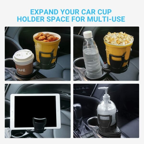 Car Drinking Bottle Holder 360 Degrees Rotatable Water Cup Holder Sunglasses Phone Organizer Storage Car Interior Accessories - Image 4