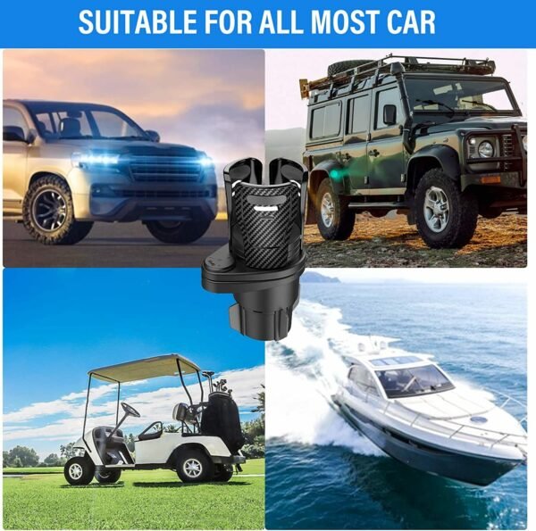 Car Drinking Bottle Holder 360 Degrees Rotatable Water Cup Holder Sunglasses Phone Organizer Storage Car Interior Accessories - Image 5