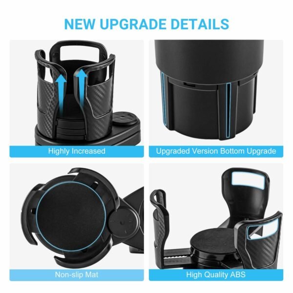Car Drinking Bottle Holder 360 Degrees Rotatable Water Cup Holder Sunglasses Phone Organizer Storage Car Interior Accessories - Image 10