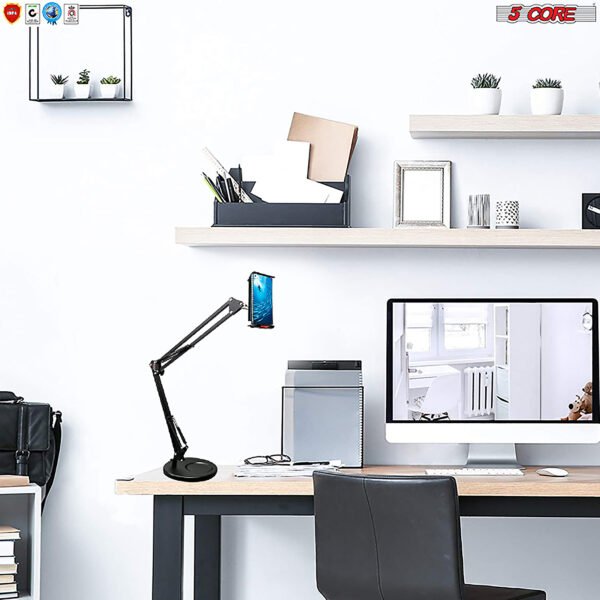 Phone Holder Stand Universal Phone Mount Flexible 360°„ Rotation Long Arm Cell Phone Holder for Bed; Office; Kitchen 5 Core ARM MOB - Image 9