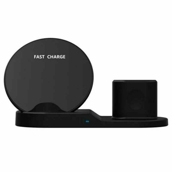 Wireless Fast Charge Stand Dock 3in1 Phone Charging Watch Ear Pods Charger Samsung Galaxy S9+ iPhone XS Wire Less 8 5 Core cell phone accessories  WCR 3 - Image 3