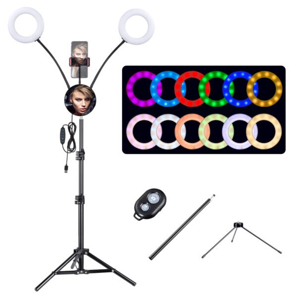 7in RGB Dual Ring Light - Image 2