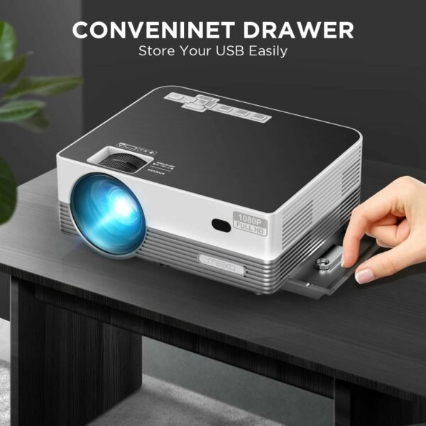 MOOKA Native 1080P WiFi Bluetooth 4K Projectors 8500L Video Movie Theater Home - Image 8
