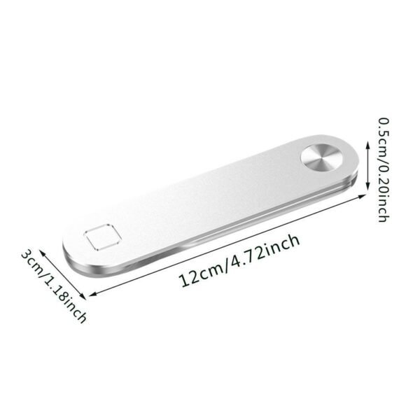 Laptop Phone Holder, Adjustable Laptop Side Mount Clip, Magnetic Laptop Monitor Mount, Computer Laptop Cellphone Stand Foldable Aluminum Expansion Bracket Tablet Clip For Dual Screen - Image 5