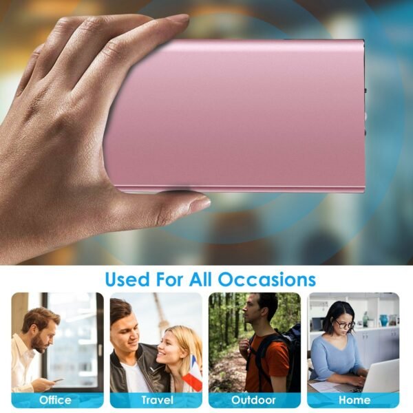 20000mAh Power Bank Ultra-thin External Battery Pack Phone Charger - Image 18